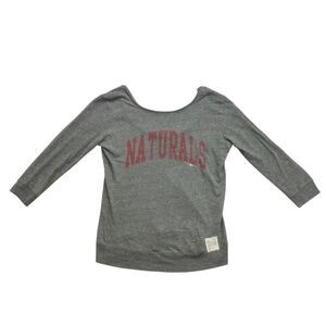Northwest Arkansas Naturals Shirt Womens Small S Gray Retro Brand Minor League